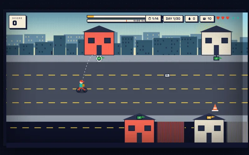 GAZETRIX — Thirty paper routes through a city that fights back