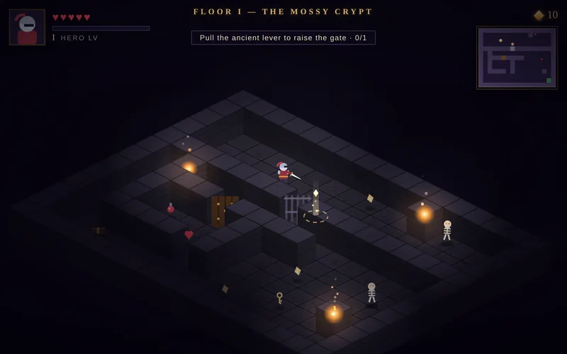 Grimvault — Descend ten crypts and take the crown