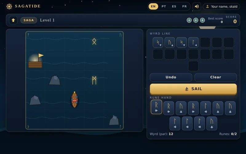 SAGATIDE — Viking Tide-Weaving Puzzle