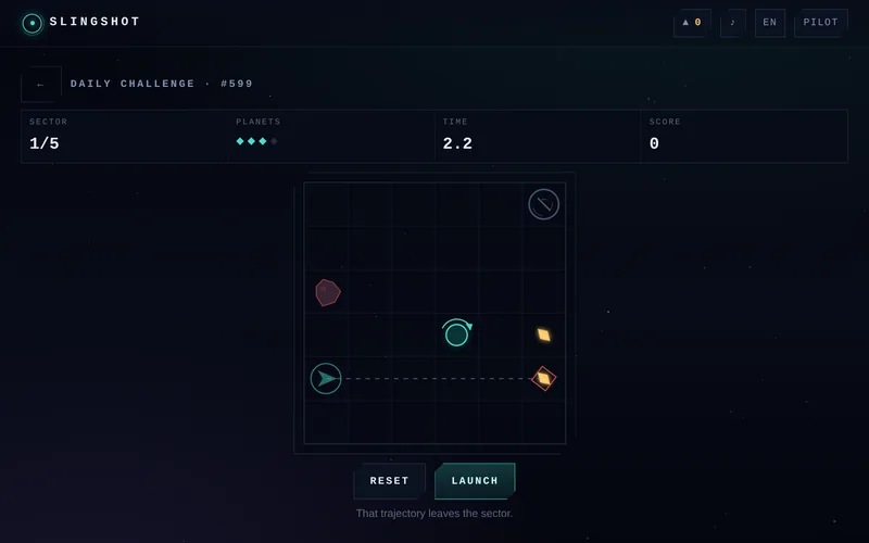 Slingshot — Gravity Assist Puzzle